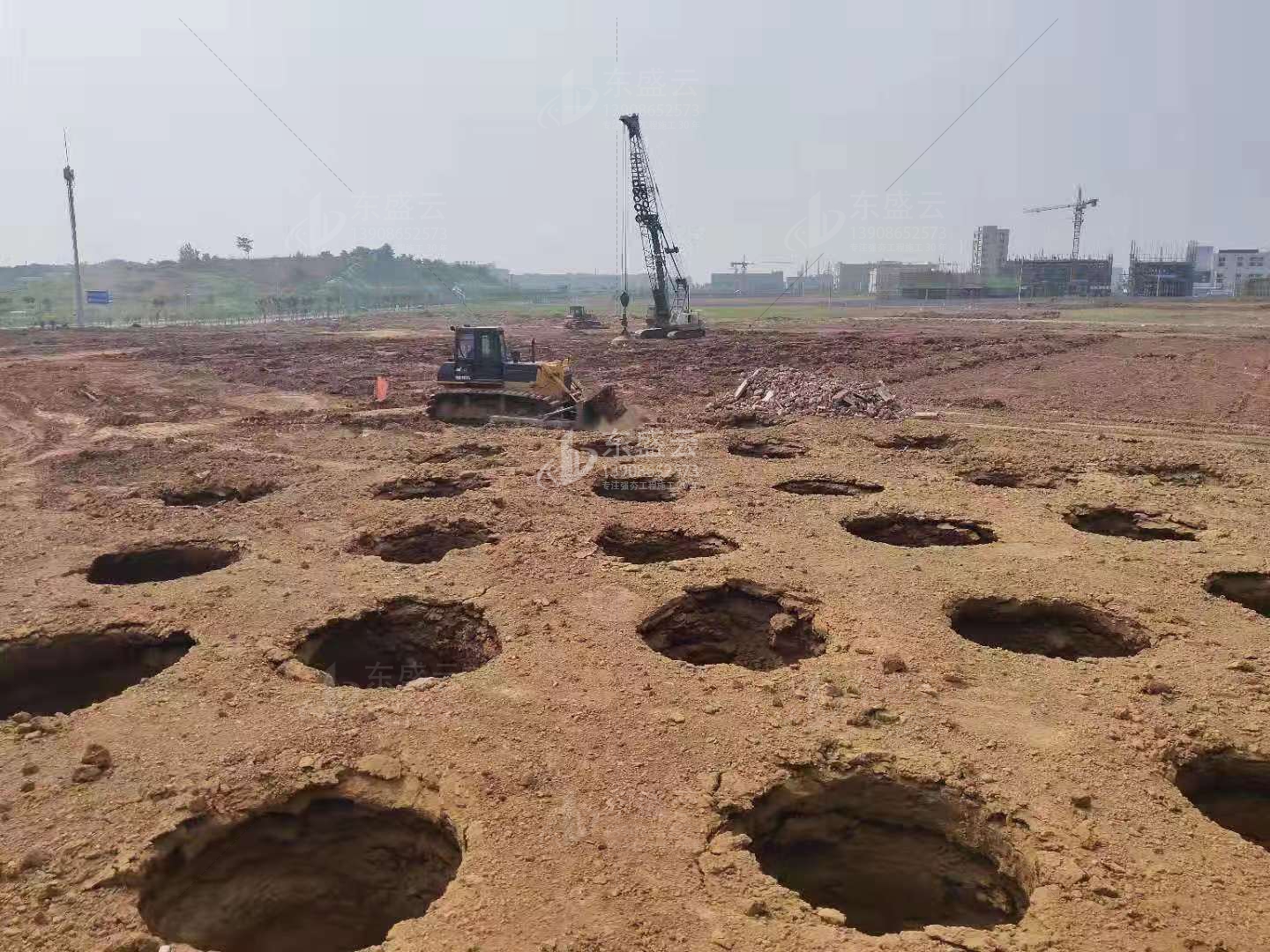 强夯企业东盛云-蒙华铁路铁水联运码头工程进入冲刺阶段